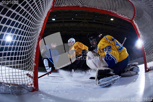 Image of ice hockey goalkeeper