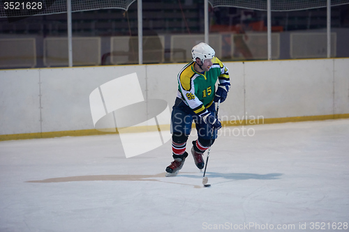 Image of ice hockey player in action