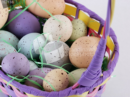 Image of Easter Eggs in a basket