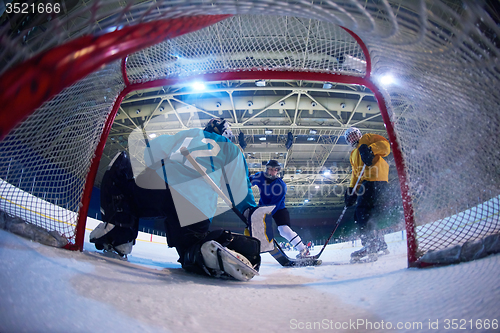 Image of ice hockey goalkeeper