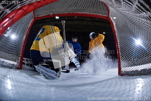 Image of ice hockey goalkeeper