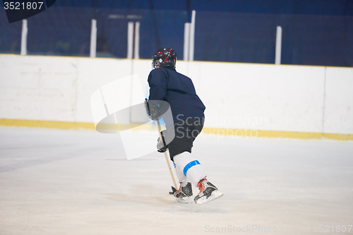 Image of ice hockey player in action