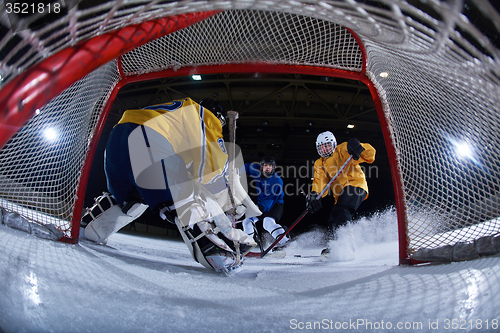 Image of ice hockey goalkeeper