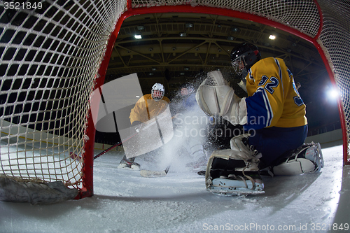 Image of ice hockey goalkeeper