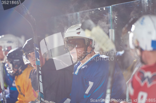 Image of ice hockey player portrait