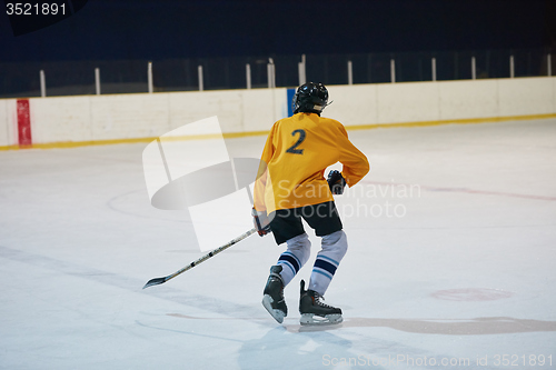 Image of ice hockey player in action