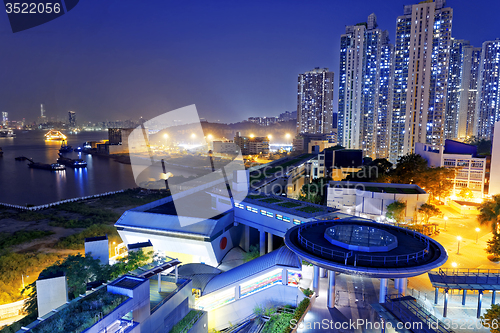 Image of hong kong public estate at night