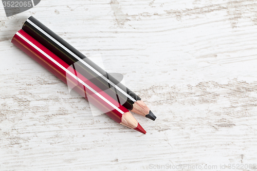 Image of Black and Red Pencils