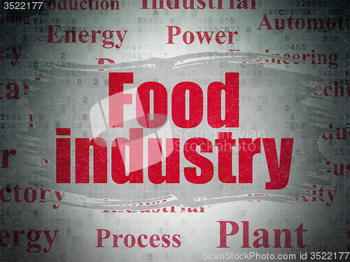 Image of Industry concept: Food Industry on Digital Paper background