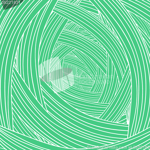 Image of Abstract Green Wave Background