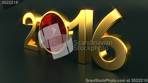 Image of New year 2016 ruby