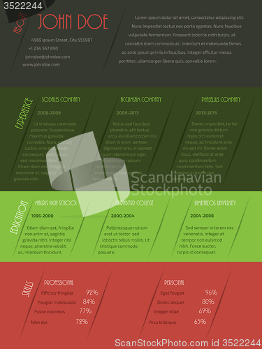 Image of Cool cv resume template design