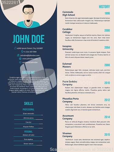 Image of New cv resume template