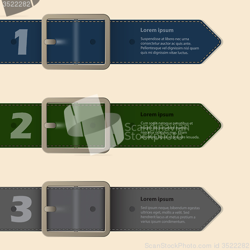 Image of Belt buckle stationery design