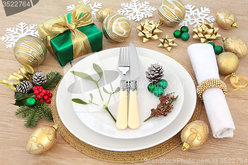 Image of Christmas Dinner Setting