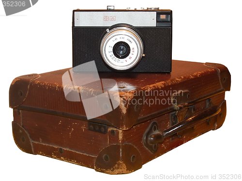 Image of old fashioned photo camera