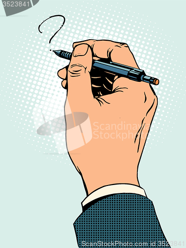 Image of Hand draws a question