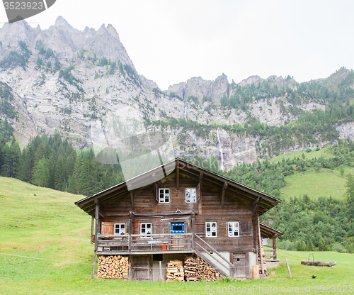 Image of Typical house in the Swiss alps