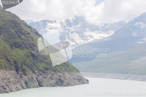 Image of The green waters of Lake Dix - Dam Grand Dixence - Switzerland