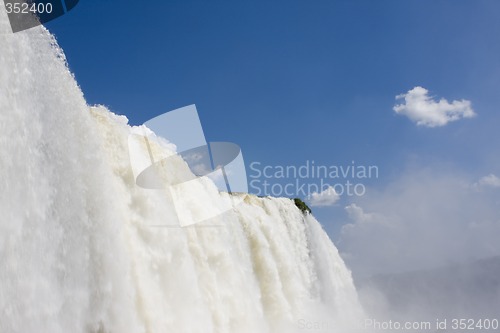 Image of Detail of the Iguazu Falls in Brazil