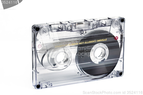 Image of close up of vintage audio tape cassette