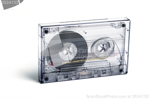 Image of close up of vintage audio tape cassette