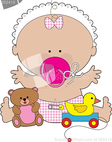 Image of Baby Pacifier Girl
