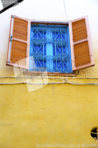 Image of  window in  africa and old   wal brick historical