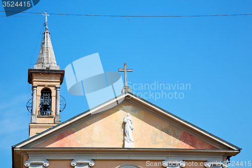 Image of  building  clock tower in    stone and bell