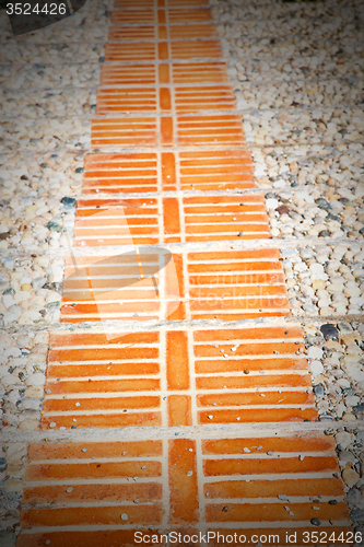 Image of brick in  italy old wall and texture material the background