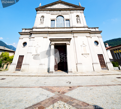 Image of heritage  old architecture in italy europe milan religion       