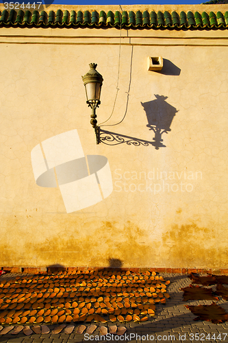 Image of street lamp old construction in 