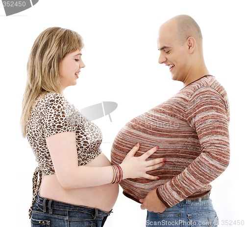 Image of pregnant man