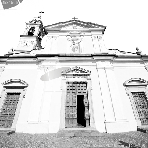 Image of old architecture in italy europe milan religion and sunlight