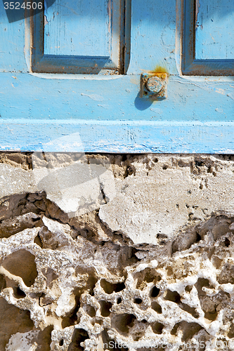 Image of rusty  brown    morocco in africa the old concrete wall