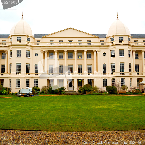 Image of exterior old architecture in england london europe wall and hist