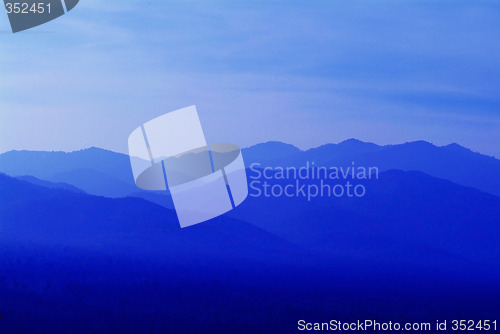 Image of Blue hills abstract