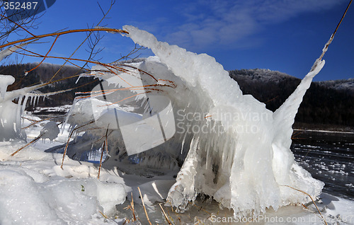 Image of Fantastic landscape; nice white ice form