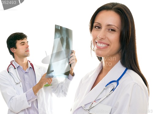 Image of Friendly caring medical health doctors