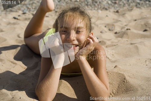 Image of Girl on the beach III