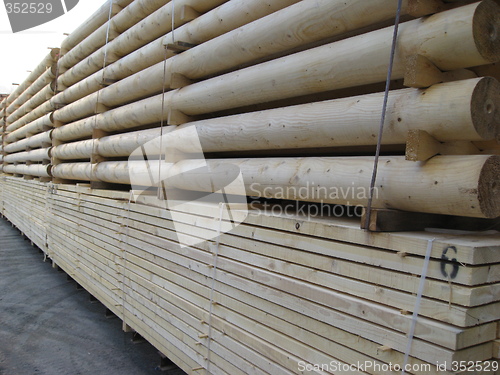 Image of Kiln dried boards and poles.