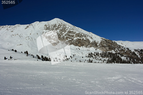 Image of Winter mountain peak