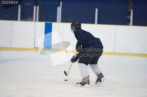 Image of ice hockey player in action