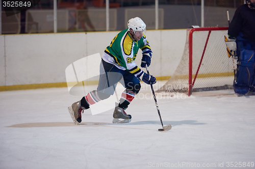 Image of ice hockey player in action