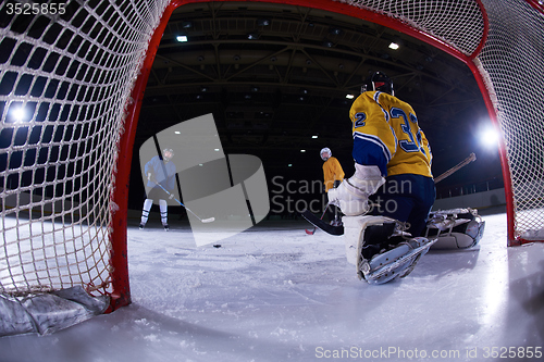 Image of ice hockey goalkeeper