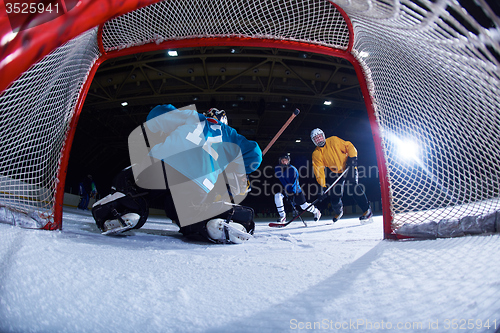 Image of ice hockey goalkeeper