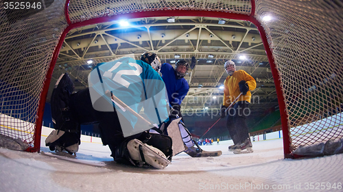 Image of ice hockey goalkeeper