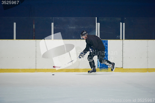 Image of ice hockey player in action