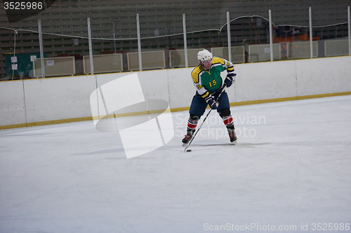 Image of ice hockey player in action