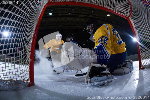 Image of ice hockey goalkeeper